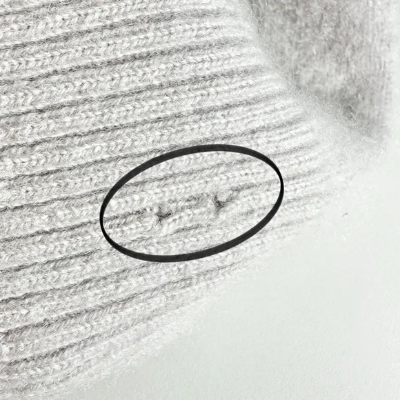 NAADAM Cashmere Boyfriend Cardigan in Pale Gray - Picture 7 of 7